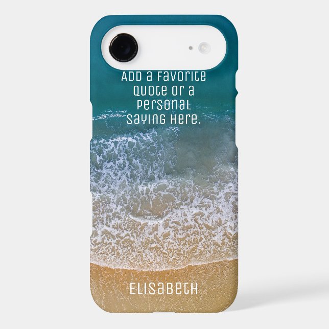 Beach Waves Sand Shore Personalise Case-Mate iPhone Case (Back)