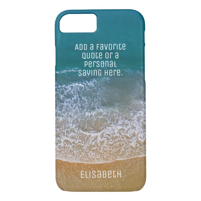 Beach Waves Sand Shore Personalise Case-Mate iPhone Case (Back)