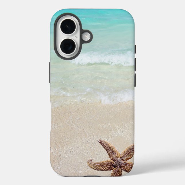 Beach Waves Sand Starfish Sea Star Tropical Case-Mate iPhone Case (Back)