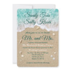 Beach Waves Sandy Toes Salty Kisses Wedding Invite