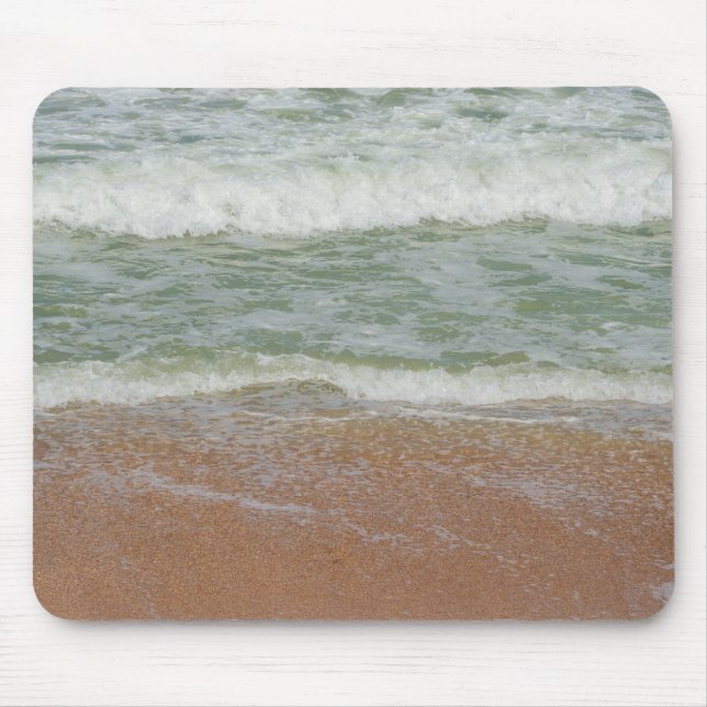 Beach Waves Tropical Peaceful Surf Vacation Mouse Mat (Front)