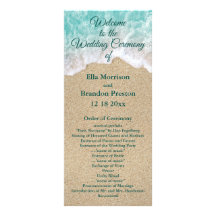 Beach Waves Wedding Program 2