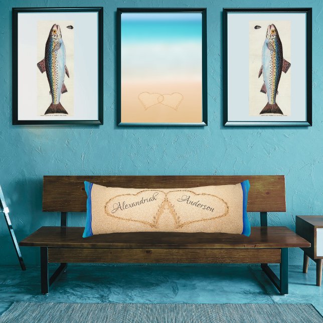Beach Wedding 2 Hearts in the Sand Body Pillow (Creator Uploaded)