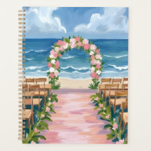 Beach Wedding Aisle Floral Watercolor