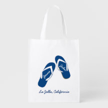 Beach Wedding Blue Flip Flop Welcome Bags