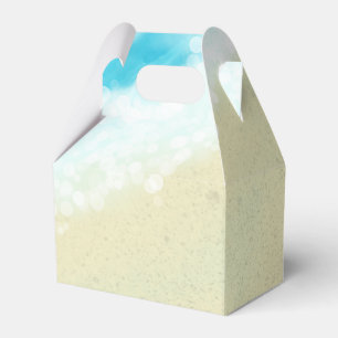 Beach Wedding Bridal Shower Sand Tropical Waves Favour Box