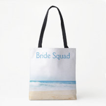 Beach Wedding Bridesmaid Bride Squad 