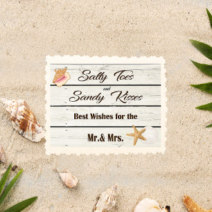 Beach Wedding Card