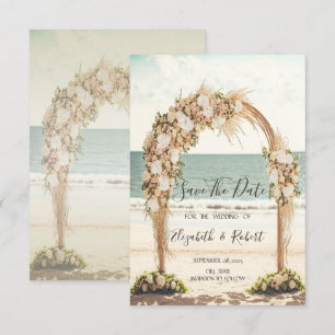 Beach Wedding Chic Arbor Roses Save The Date