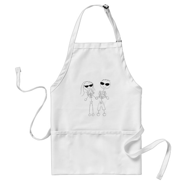 Beach Wedding Couple Standard Apron (Front)