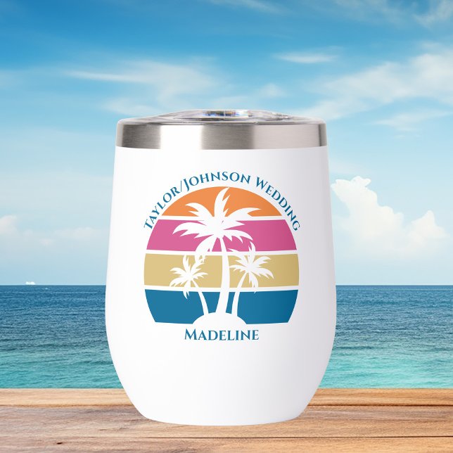 Beach Wedding Cute Custom Bridal Party Tropical (Creator Uploaded)