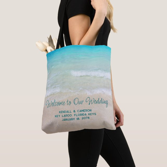 Beach Wedding Destination Welcome Bag (Close Up)