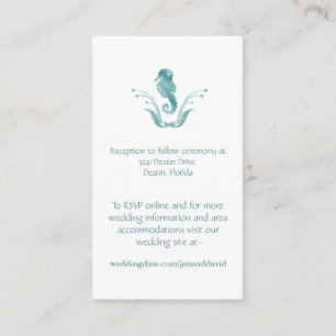 Beach Wedding enclosure cards
