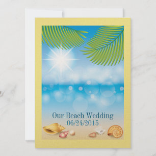 Beach Wedding /  Event - SRF Invitation