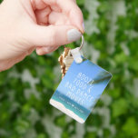 Beach Wedding Favour Funny  Key Ring<br><div class="desc">Add a splash of humour and a touch of laid-back charm to your beach wedding celebration with our "Booze,  Food,  and Bad Dance Moves" Keychain. As a fun and quirky favour,  this keychain captures the essence of a relaxed and joyful seaside affair.</div>