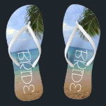 Beach Wedding | Flip Flops<br><div class="desc">Beach Wedding | Flip Flops | Bride Name |Ocean</div>