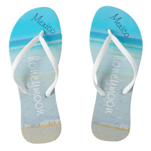 Beach Wedding   Flip Flops   Bride Name   Ocean