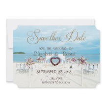 Beach Wedding,Floral Arbor   Save The Date