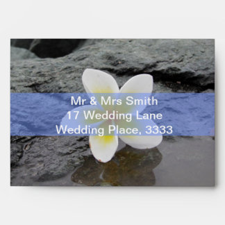 Beach Wedding Frangipani Fever Envelope