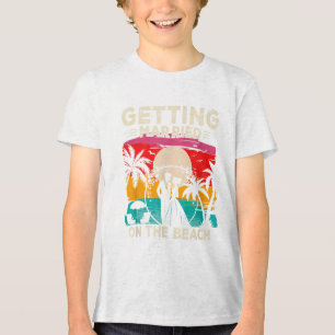 Beach Wedding Getting Marry On The Beach Bride &am Tri-Blend Shirt