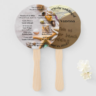 Beach Wedding Guests Fan