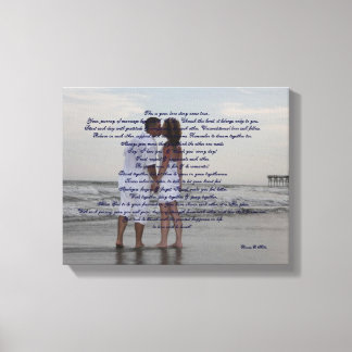Beach Wedding "I Do" Canvas Print