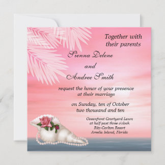 Beach Wedding Invitation