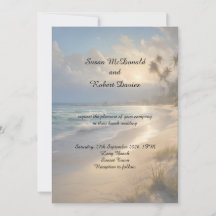 Beach Wedding Invitation