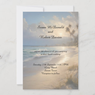 Beach Wedding Invitation