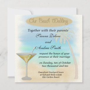 Beach Wedding Invitation