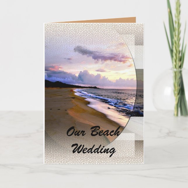 Beach Wedding Invitation (Front)