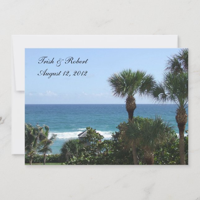 Beach Wedding Invitation (Front)