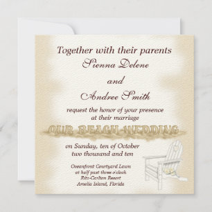 Beach Wedding Invitation