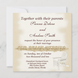 Beach Wedding Invitation