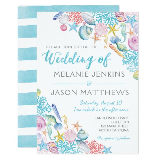 Beach Wedding Invitation