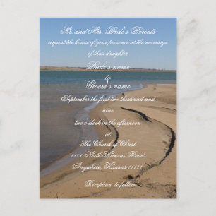 Beach Wedding invitation