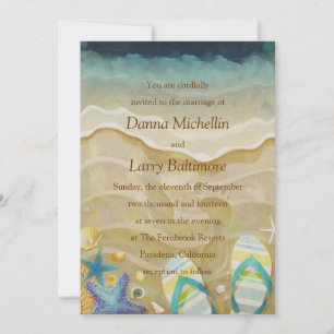 Beach Wedding Invitation