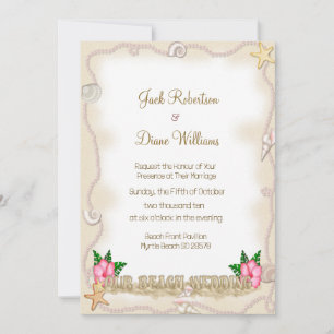 Beach Wedding Invitation