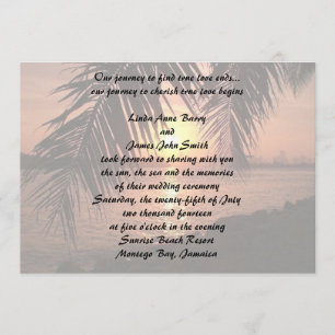 Beach Wedding Invitation