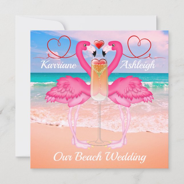 Beach Wedding Invitation (Front)