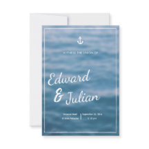 Beach Wedding Invitation 