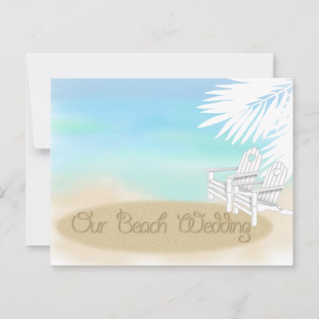 Beach Wedding Invitation (Front)
