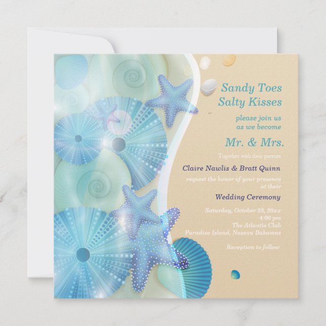 Beach Wedding Invitation (Front)