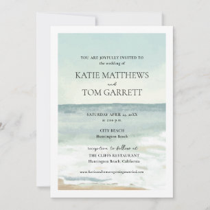Beach Wedding Invitation