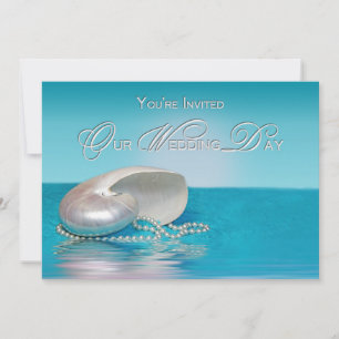 Beach Wedding Invitation - Beach/Shell