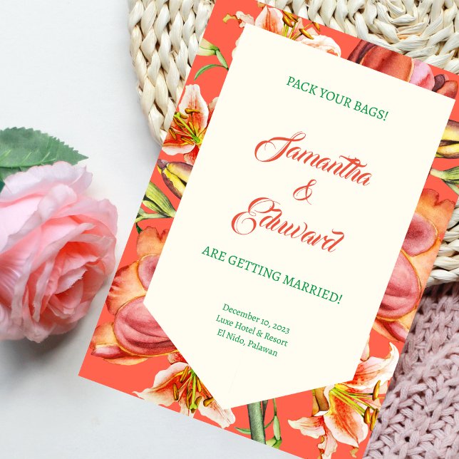 Beach Wedding Invitation (Portrait) (Creator Uploaded)
