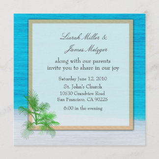 BEACH Wedding Invitation Template