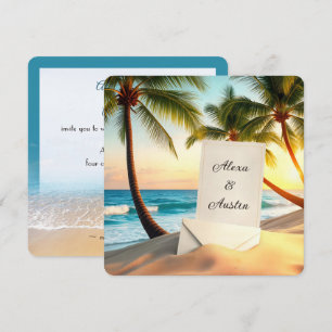 Beach Wedding Invite