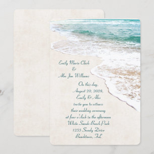 Beach Wedding Invite