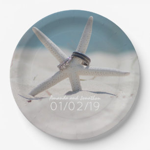 Beach Wedding matching Suite Paper Plate